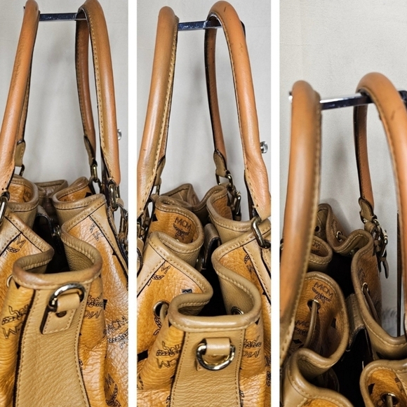 🔹️ MCM 🔹️VISETOS BUCKET/ HANDBAG (missing strap) ✨️🤎 - Picture 10 of 12